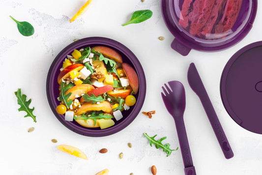 Feta, Peaches and Mango